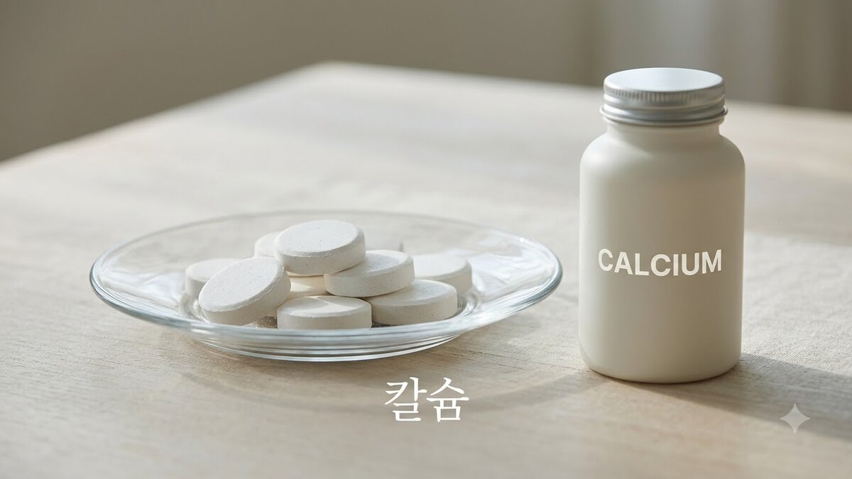 칼슘 제품 라벨