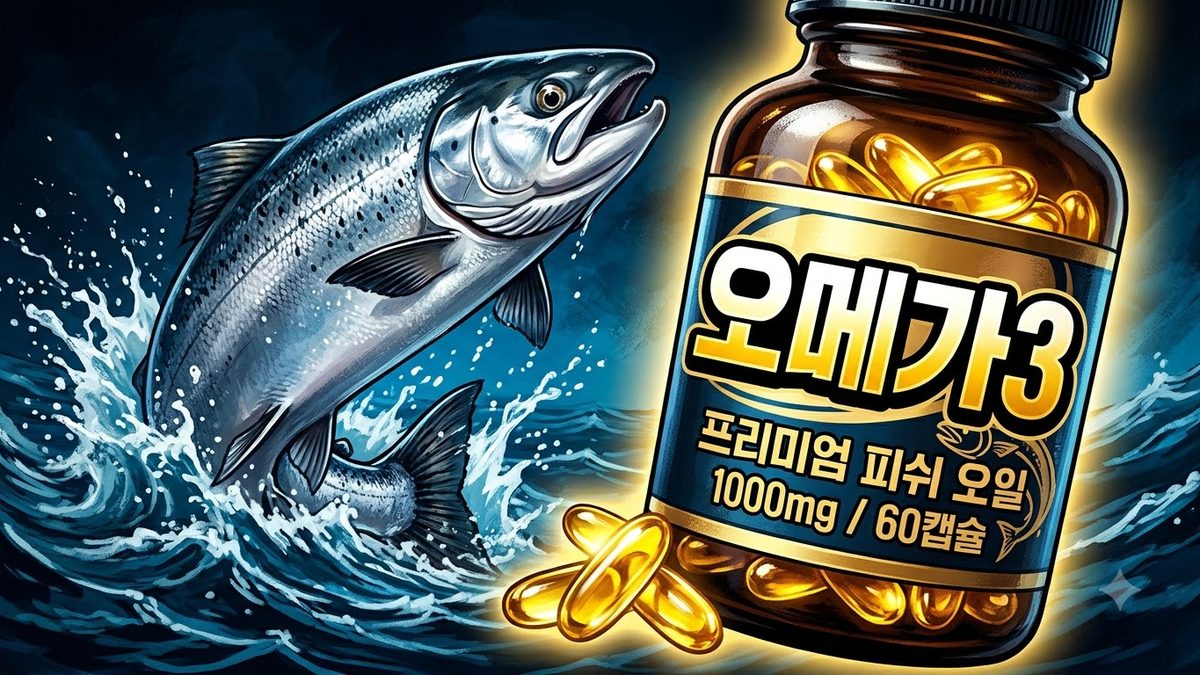 오메가3 (EPA 및 DHA 함유 유지) 제품 라벨