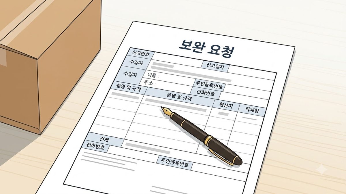 보완요구서