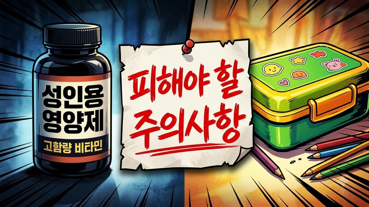 어린이 섭취에 대해 고시가 적은 것 관련 이미지