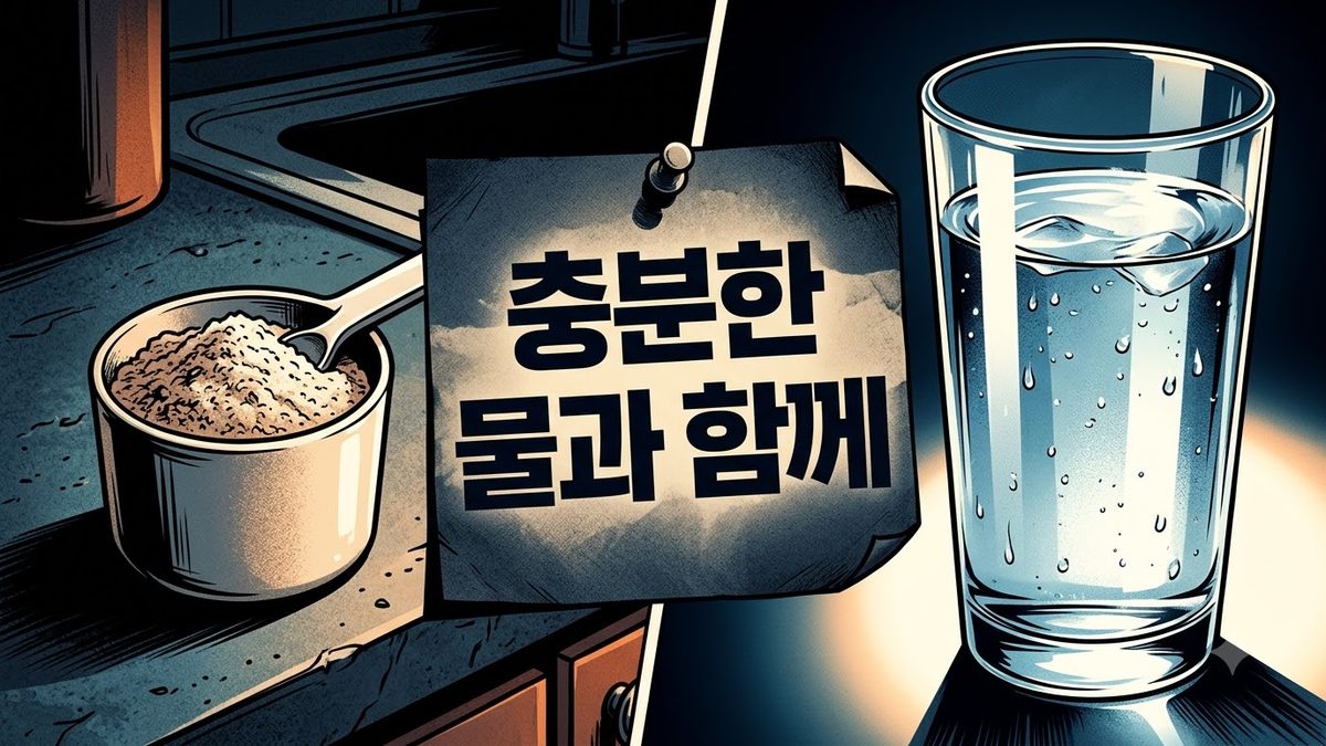 식이섬유와 물