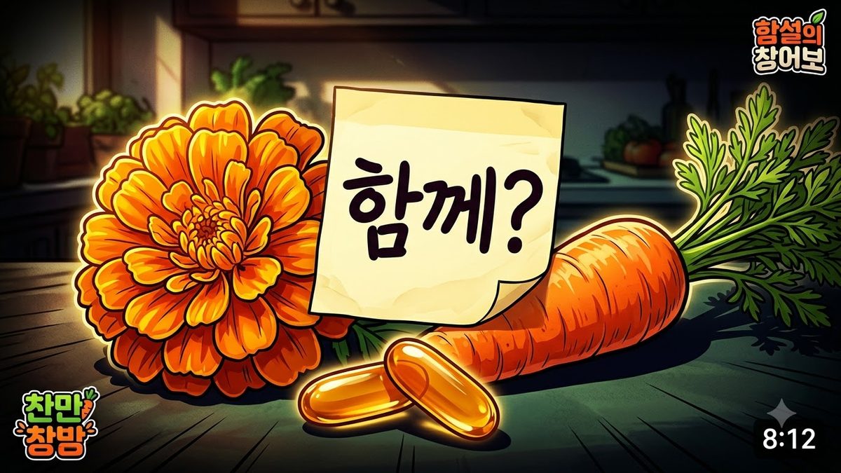 루테인과 베타카로틴을 같이 먹어도 되나 관련 이미지
