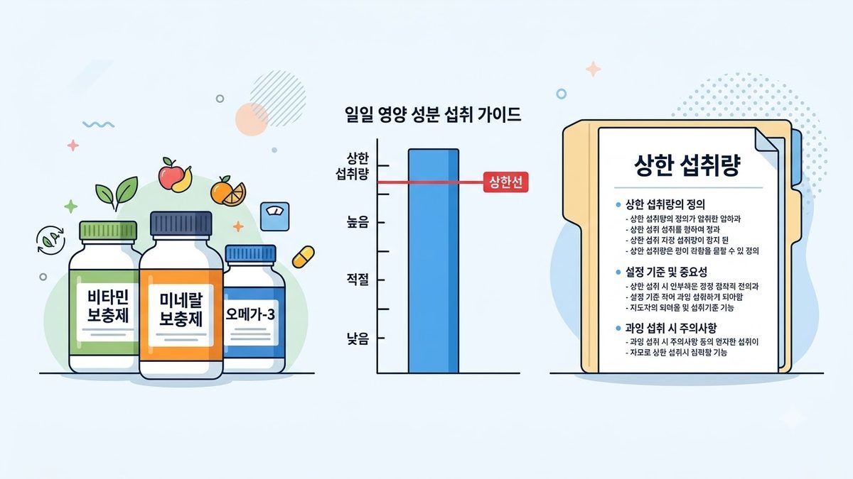상한섭취량 아래면 안전한가 — 자료가 붙여 둔 단서 관련 이미지