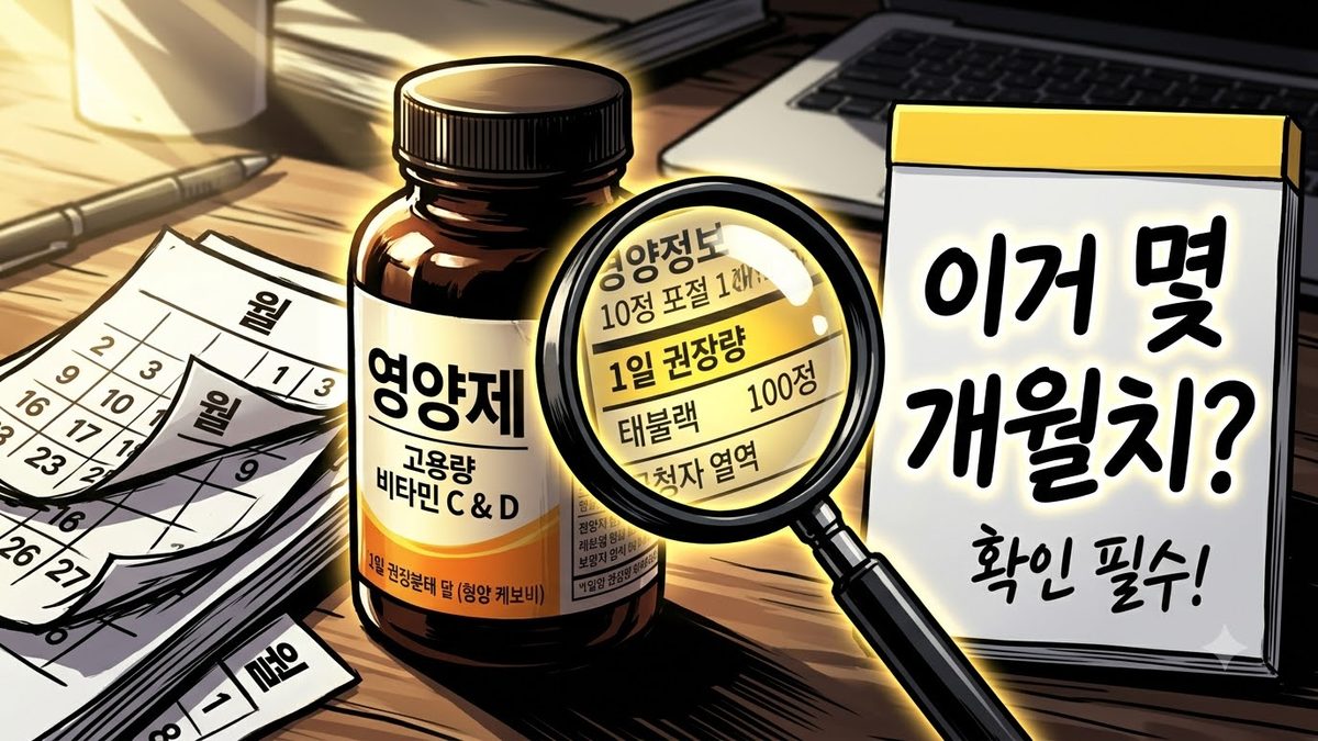 한 통이 몇 달치인가 — 6병 기준을 계산해 보려면 관련 이미지