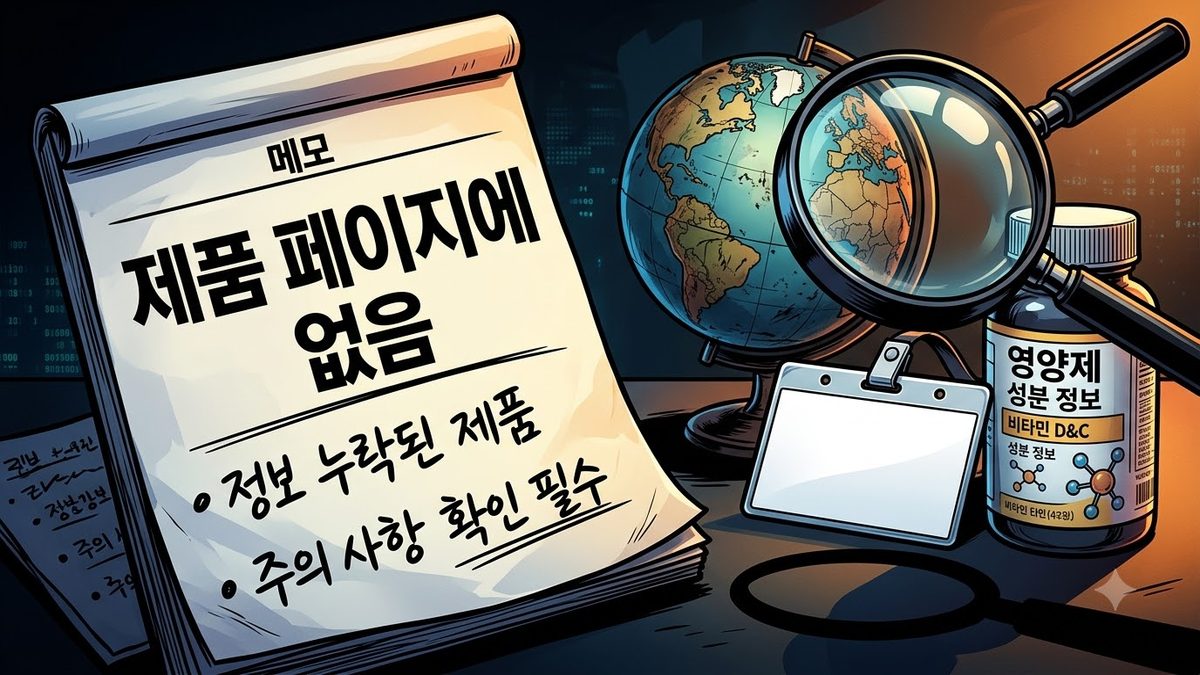라벨에서 원산지를 찾아봤다 — 제품 페이지에는 없었다 관련 이미지