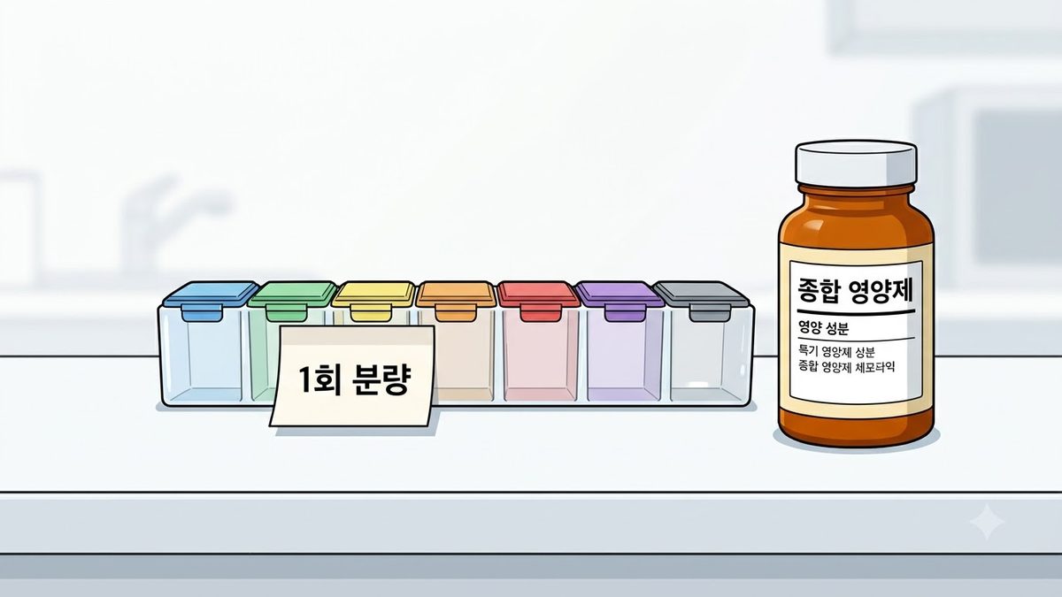 하루에 몇 알을 먹으라는 건가 — 라벨의 1회 섭취량 읽는 법 관련 이미지