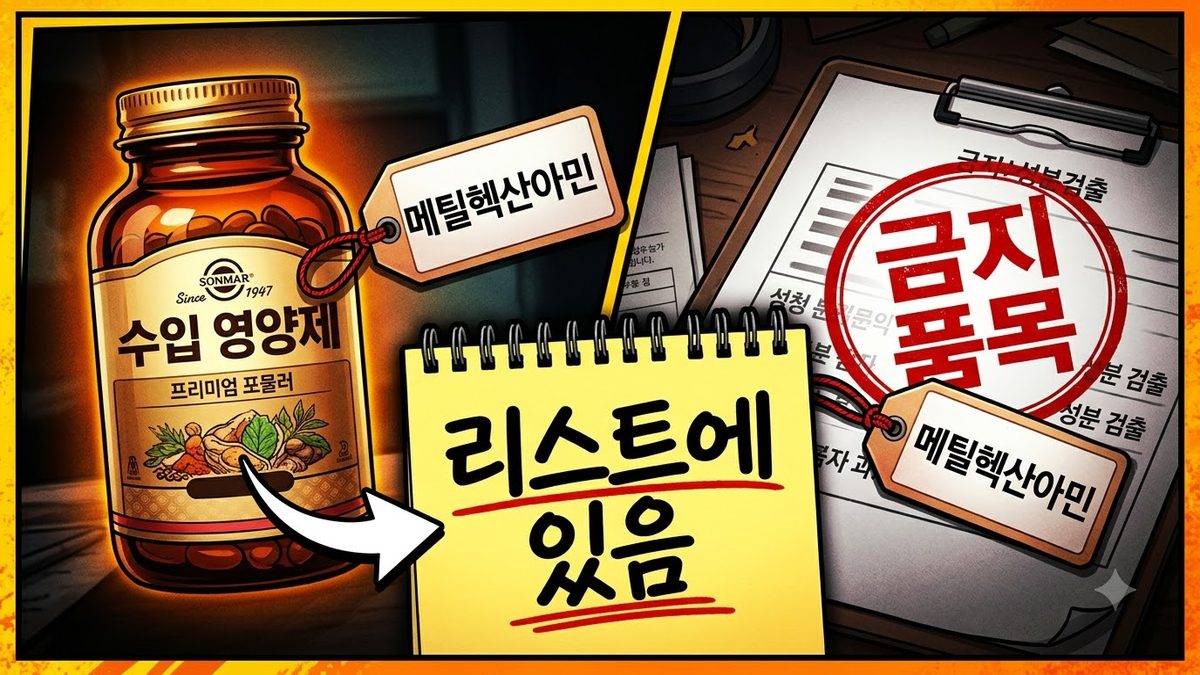 고시가 금지한 원료가 해외 라벨에 있을 때 — 카바카바 사례 관련 이미지