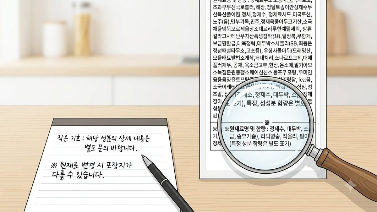 패널 아래 작은 기호들 — †와 *는 무엇을 가리키나 관련 이미지