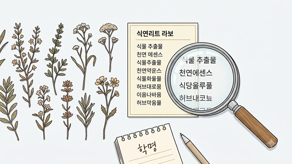 라벨에 학명이 적힌 경우는 넷 중 하나였다 관련 이미지