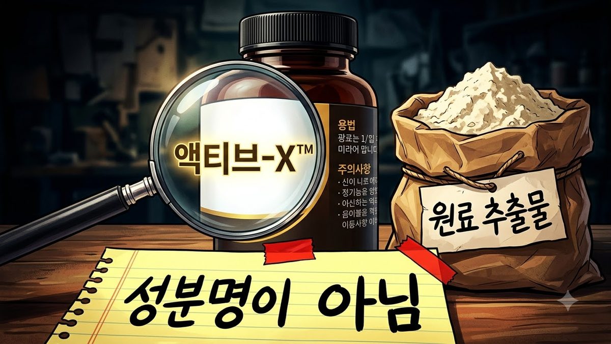 라벨의 ® 원료명은 성분명이 아니다 관련 이미지