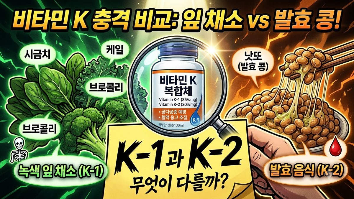 라벨의 비타민 K는 K1인가 K2인가 관련 이미지