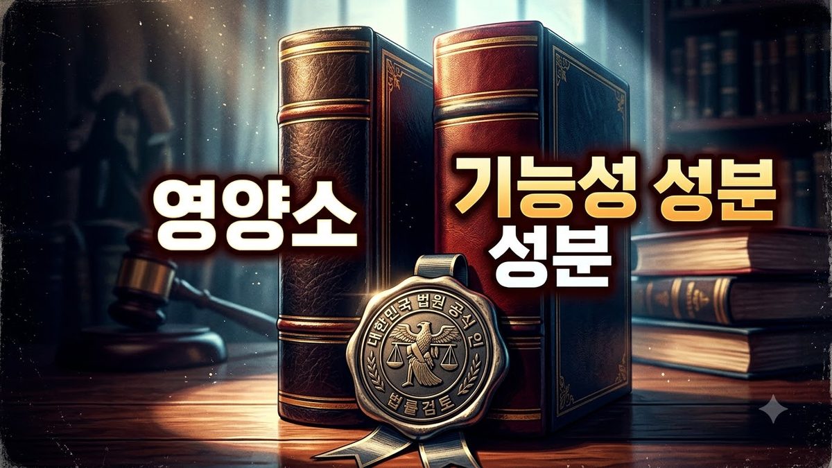 고시의 영양소 편과 기능성 원료 편 관련 이미지