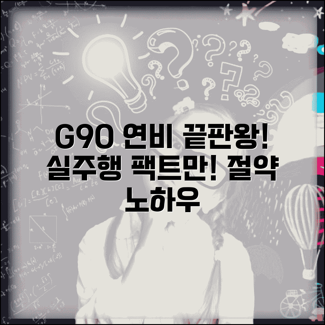 G90 연비 실주행 연비 총정리 및 연료효율 분석