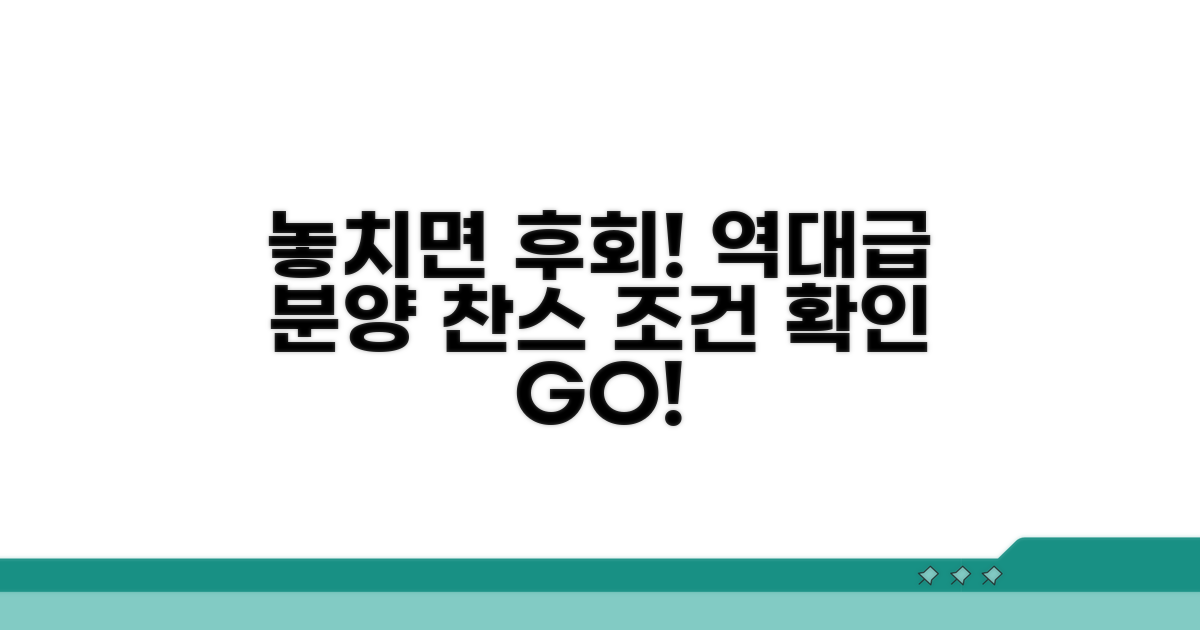 놓치면 후회! 할인 분양 조건 확인