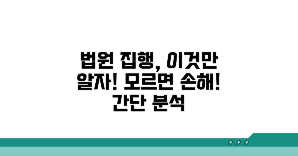 법원 집행 절차 상세 분석
