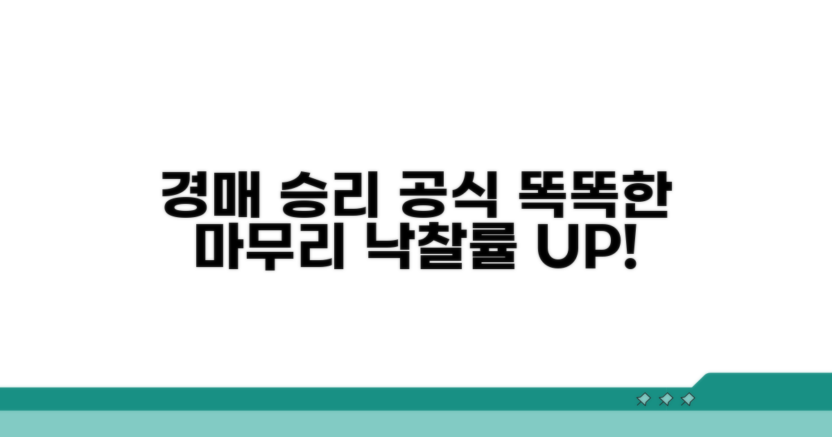 스마트한 경매 마무리 전략