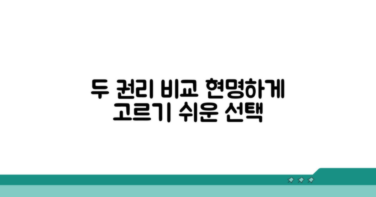 두 가지 권리, 현명하게 비교하기