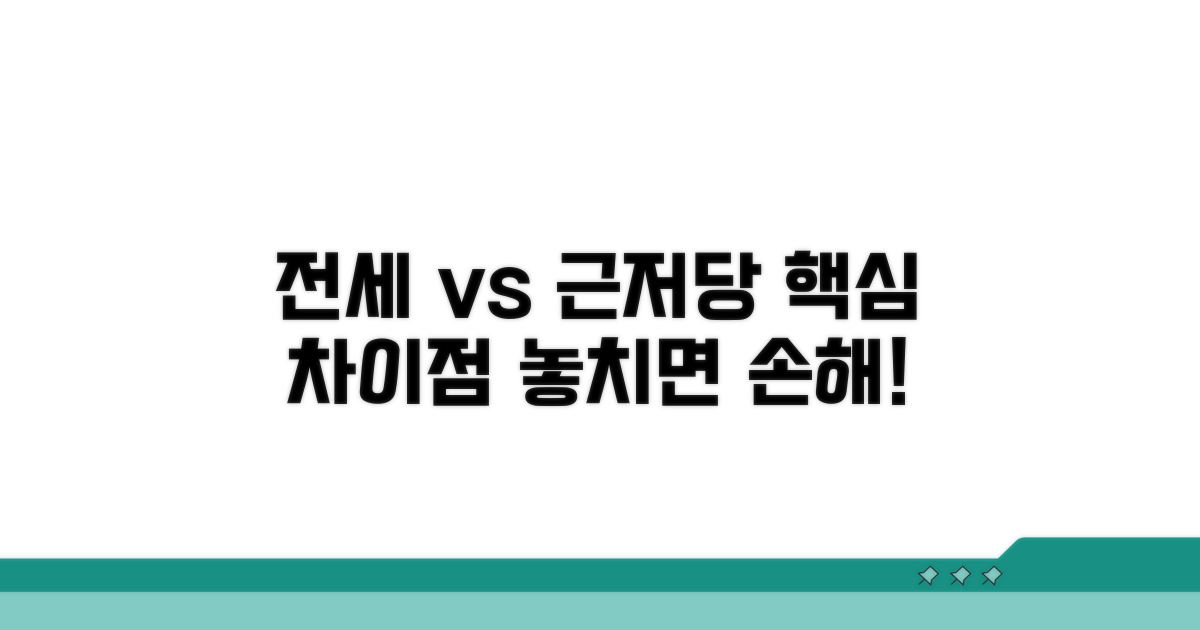 전세권 vs 근저당권, 핵심 차이점