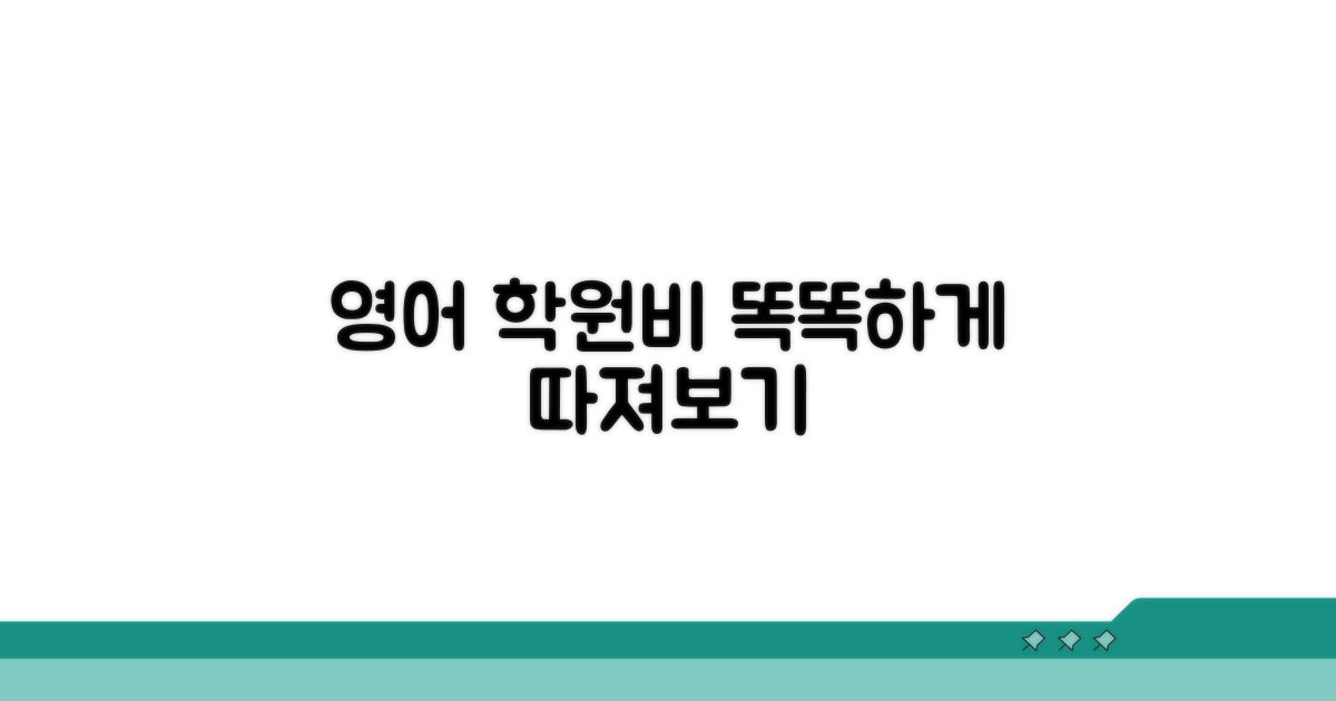 영어교육, 학원비 제대로 알고 따져보기