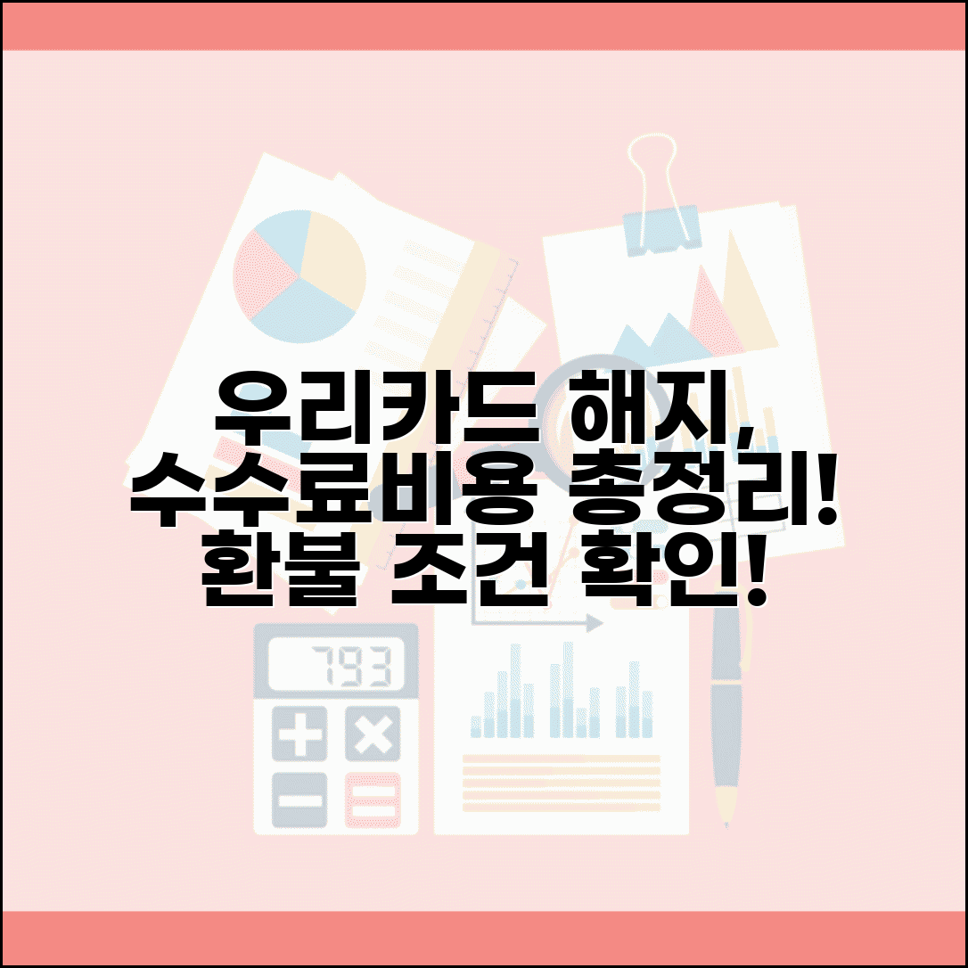 우리카드 해지 수수료 있을까? | 해지 비용, 부대 비용, 조건, 환불 총정리