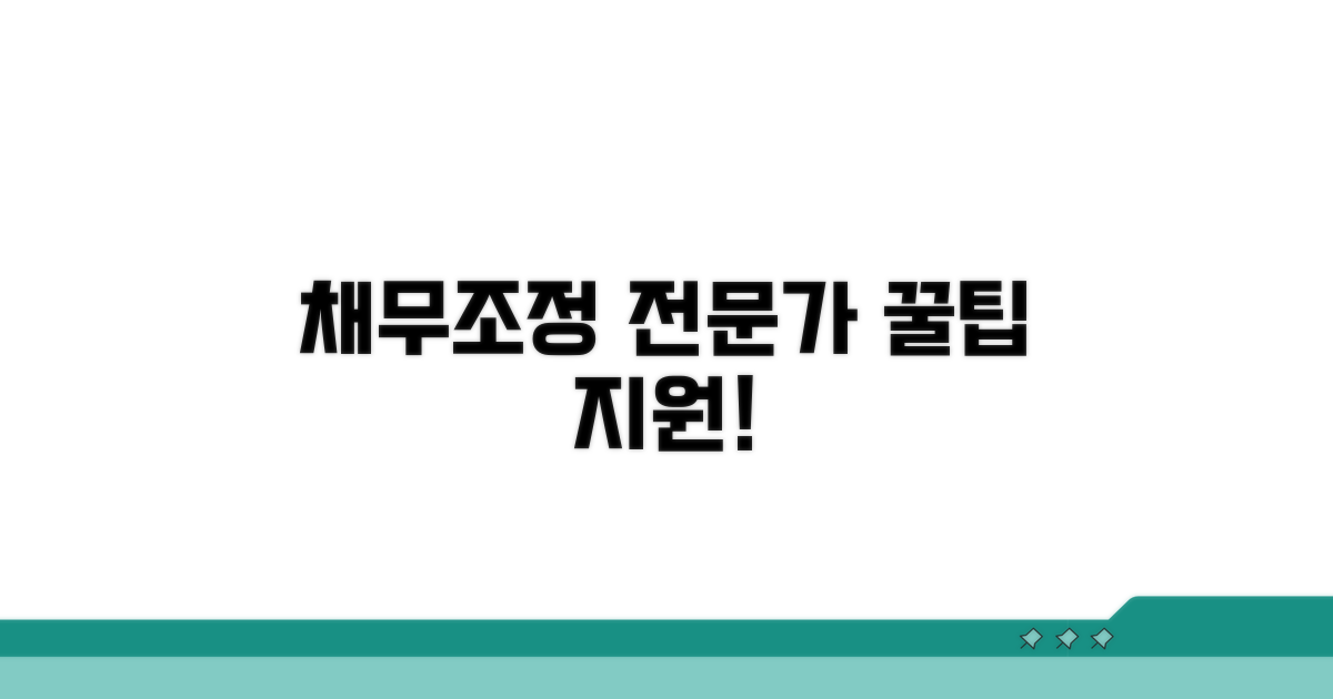 채무조정 전문가, 이렇게 지원하세요!