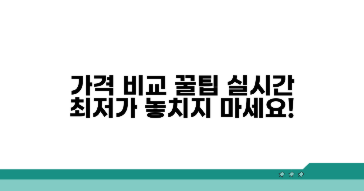 실시간 가격 비교 핵심 노하우
