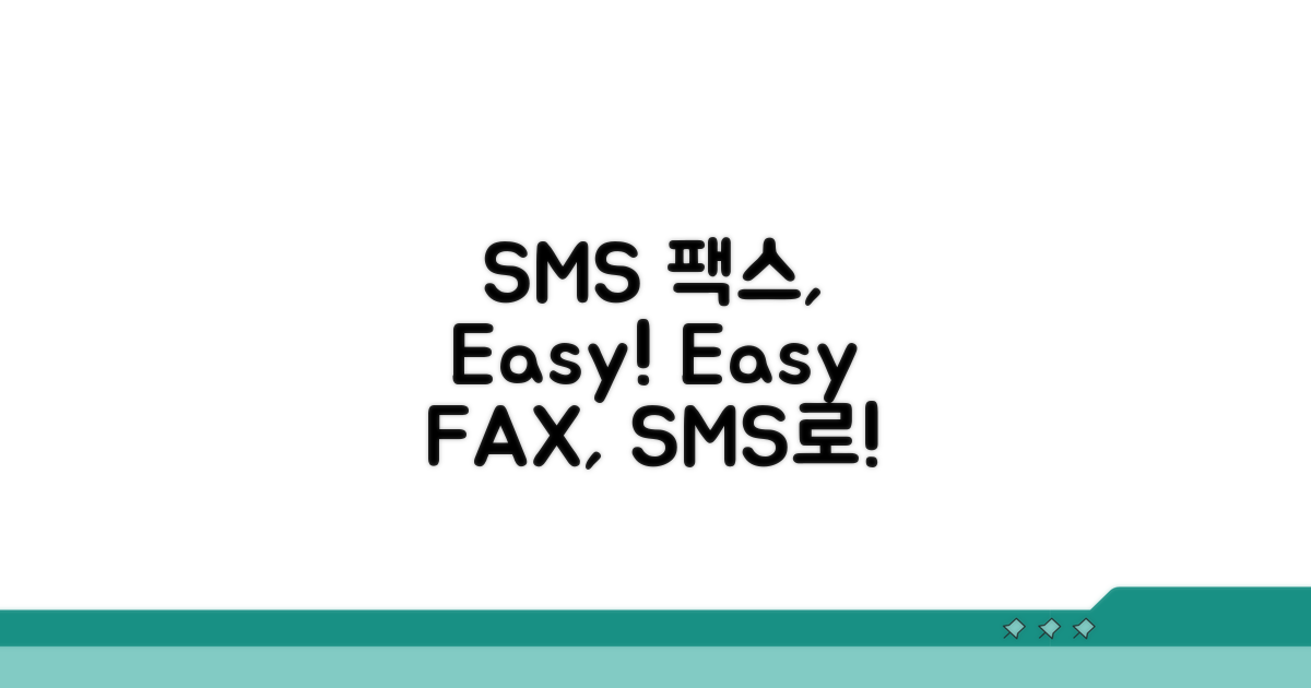 SMS 팩스 전송 방법