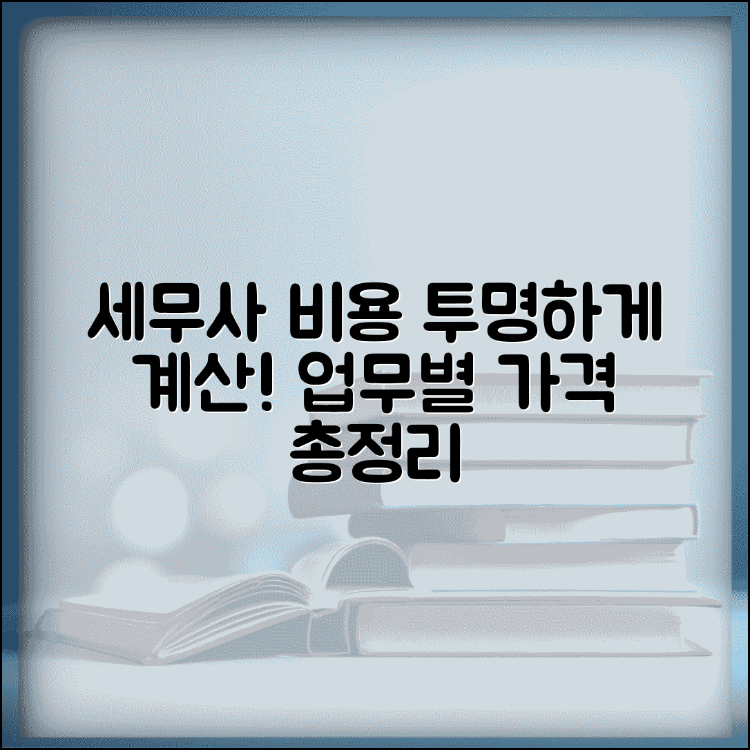 세무사 비용 투명하게 계산하기 | 업무 범위별 수수료 비교 및 세무대리 비용 총정리