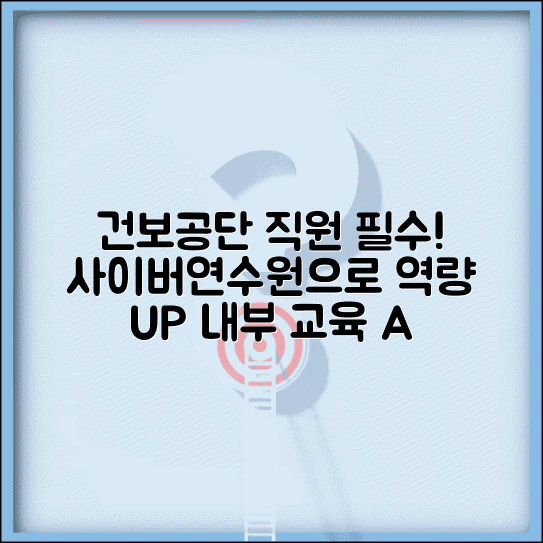국민건강보험공단 사이버연수원 직원 | 건보공단 내부 직원 교육과 업무 역량 개발 과정