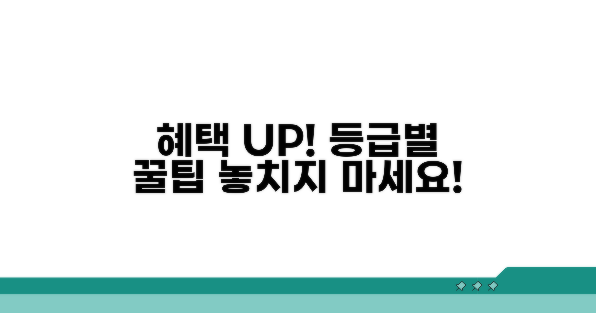 등급별 혜택, 놓치지 않고 챙기는 방법