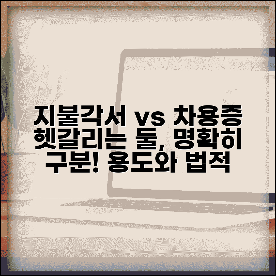 지불각서 차용증 차이점 | 용도와 법적 성격 구분하기