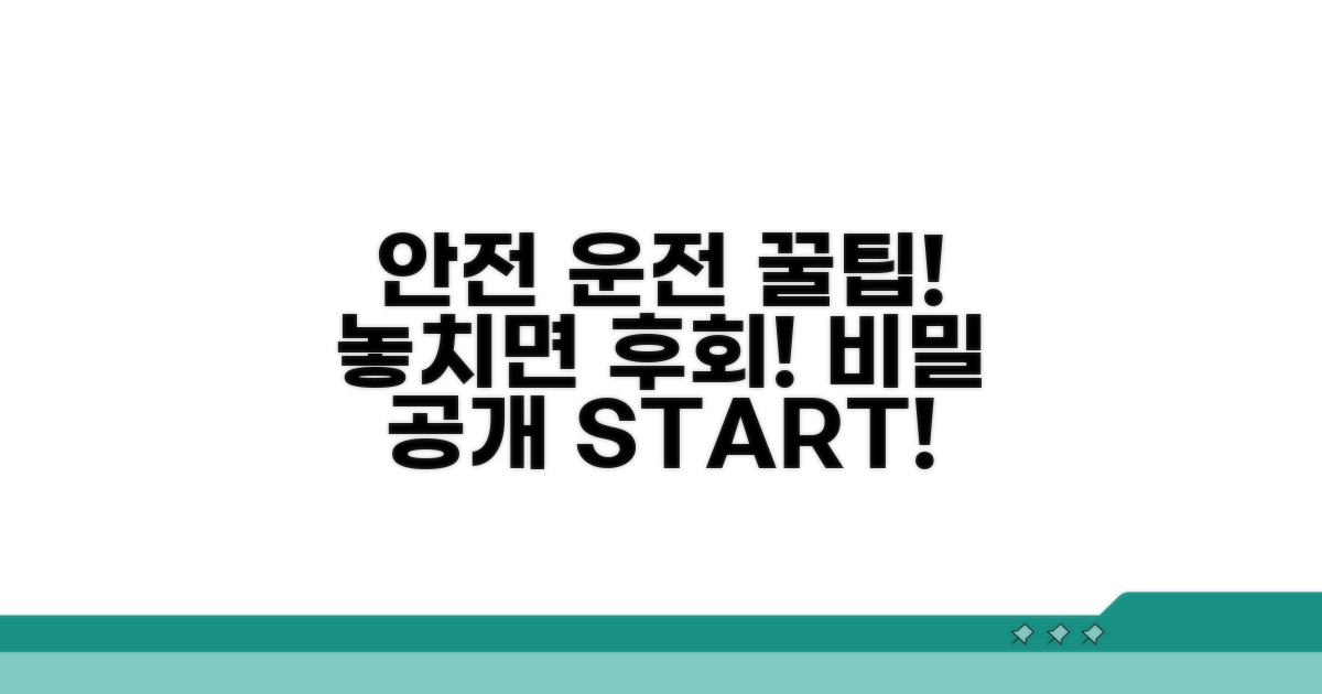 안전 운전 위한 추가 팁 공개