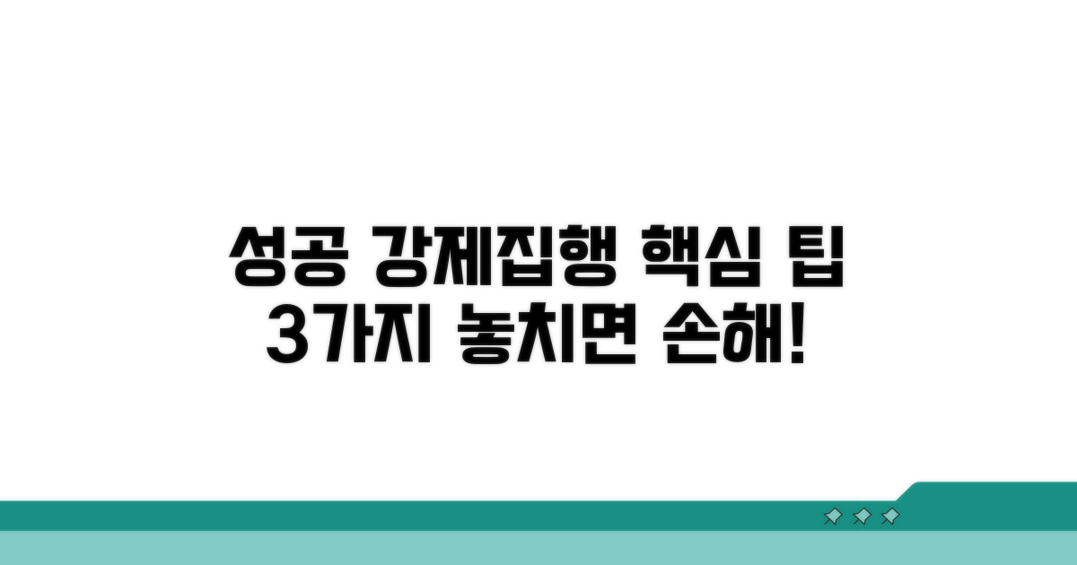 성공적인 강제집행을 위한 필수 팁