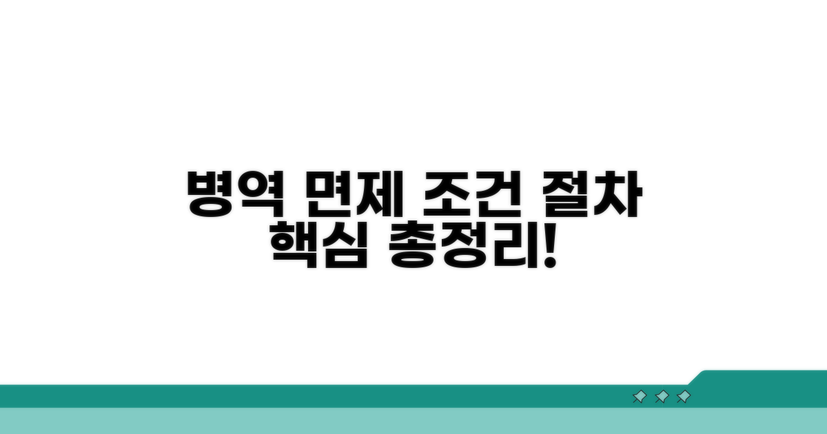 병역 면제 조건과 절차 파헤치기