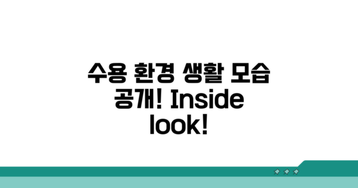 수용 환경과 생활 모습 공개