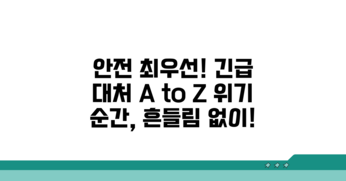 안전 확보, 응급 상황 대처법