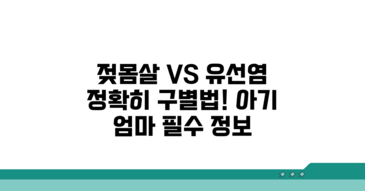 젖몸살 증상과 유선염 구별법