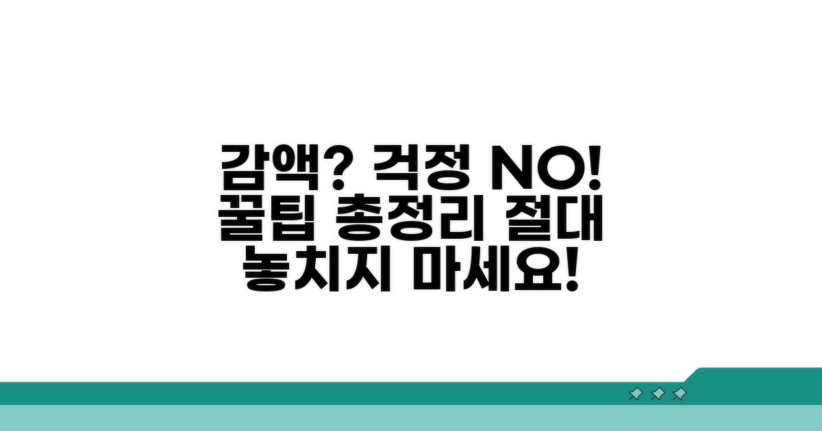 감액 시 대처 방안과 활용 팁