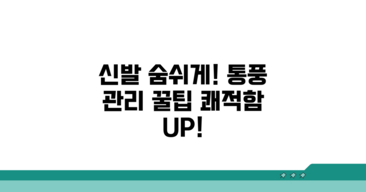 신발 통풍과 관리 팁