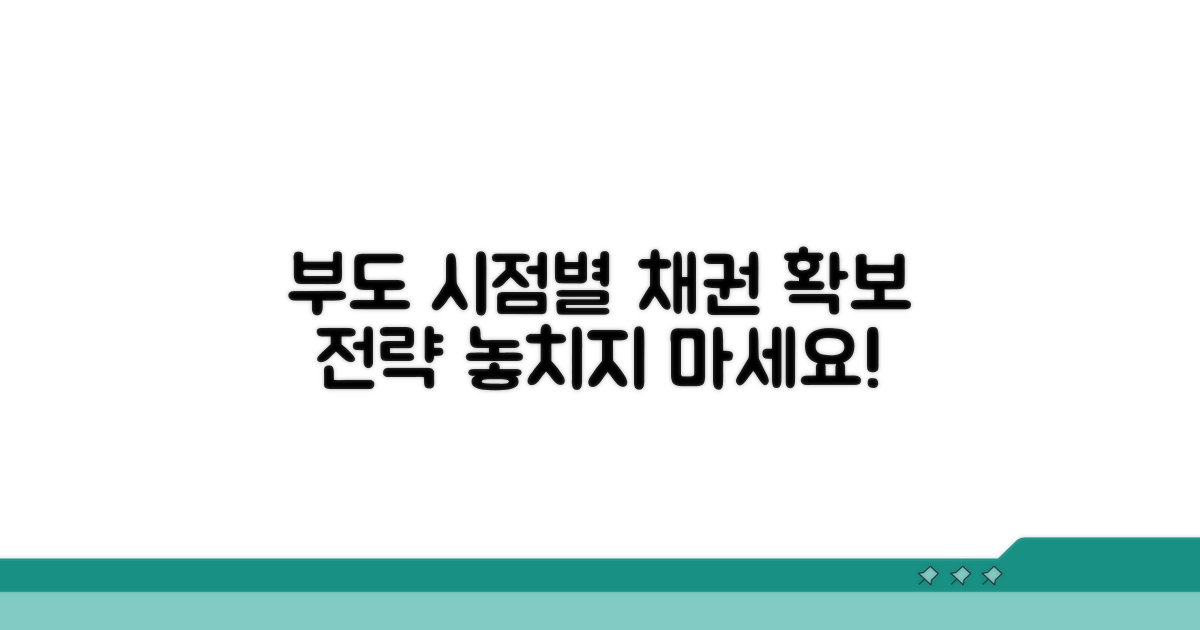 부도 발생 시점별 채권 확보 방법
