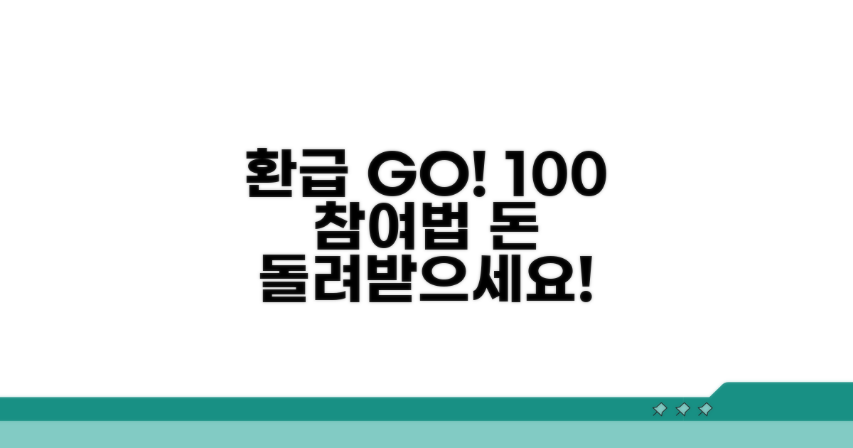 환급 행사 참여 방법 완벽 가이드