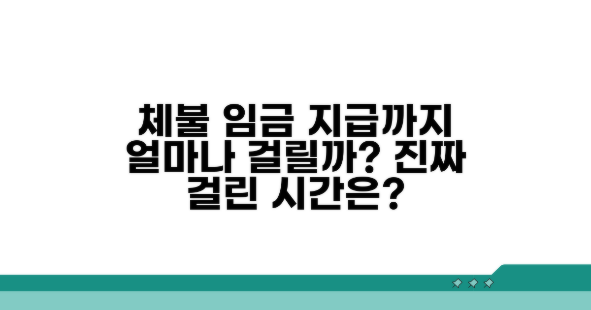 체불 임금 지급까지 걸린 시간은?