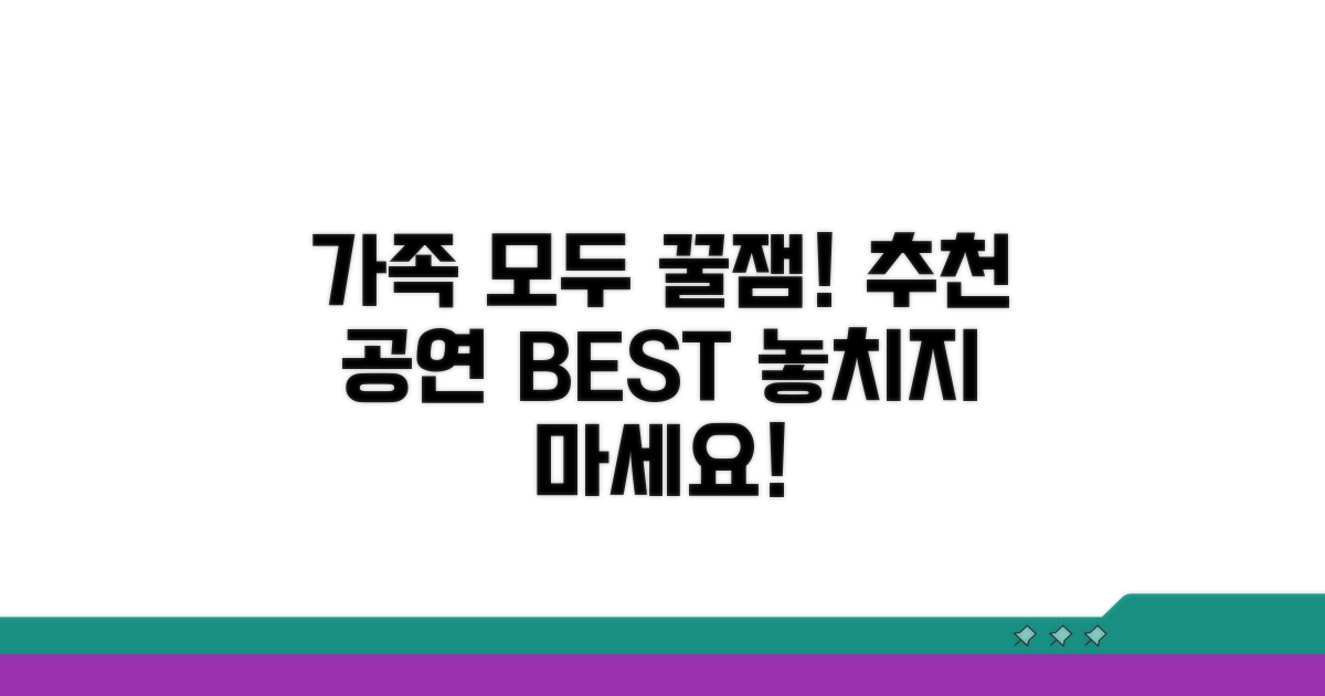 가족 모두 즐길 추천 공연