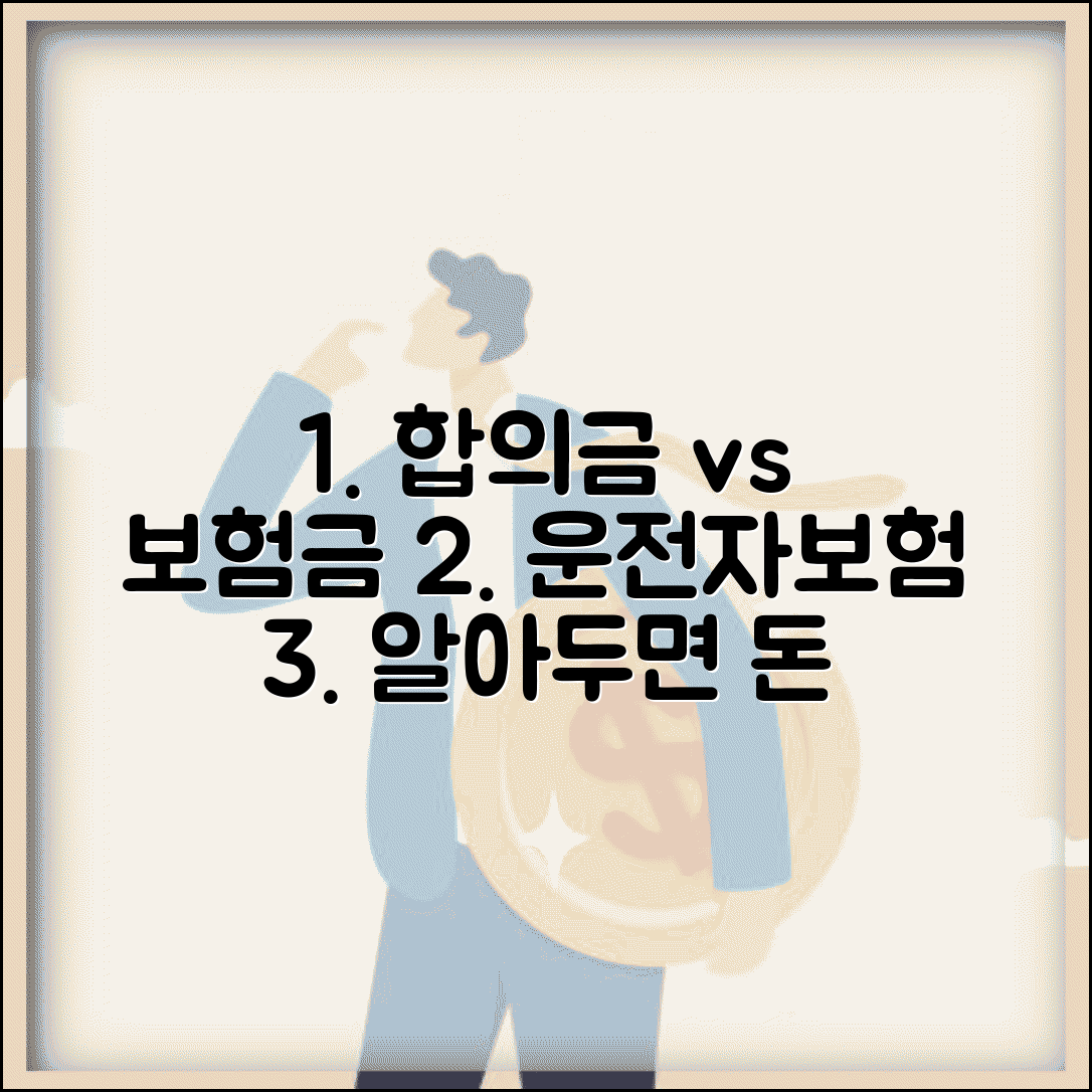 운전자보험 교통사고 합의금 vs 보험금 | 보험 처리 유불리 및 합의 요령 총정리