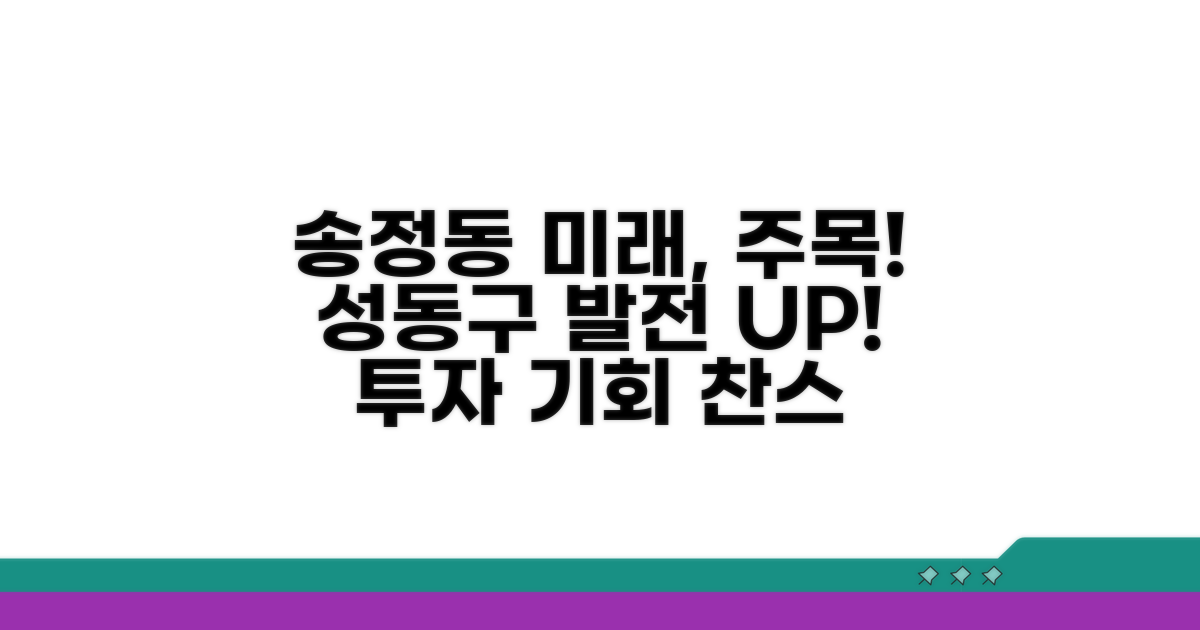 성동구 송정동 발전 전망