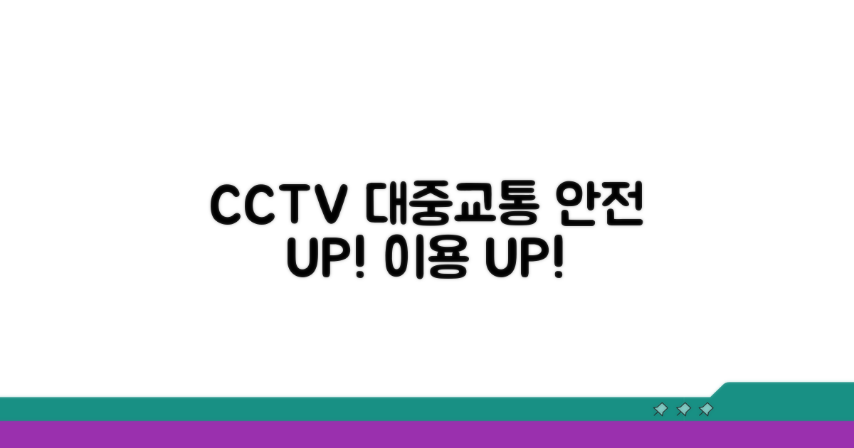 CCTV 설치로 달라질 대중교통 이용 모습