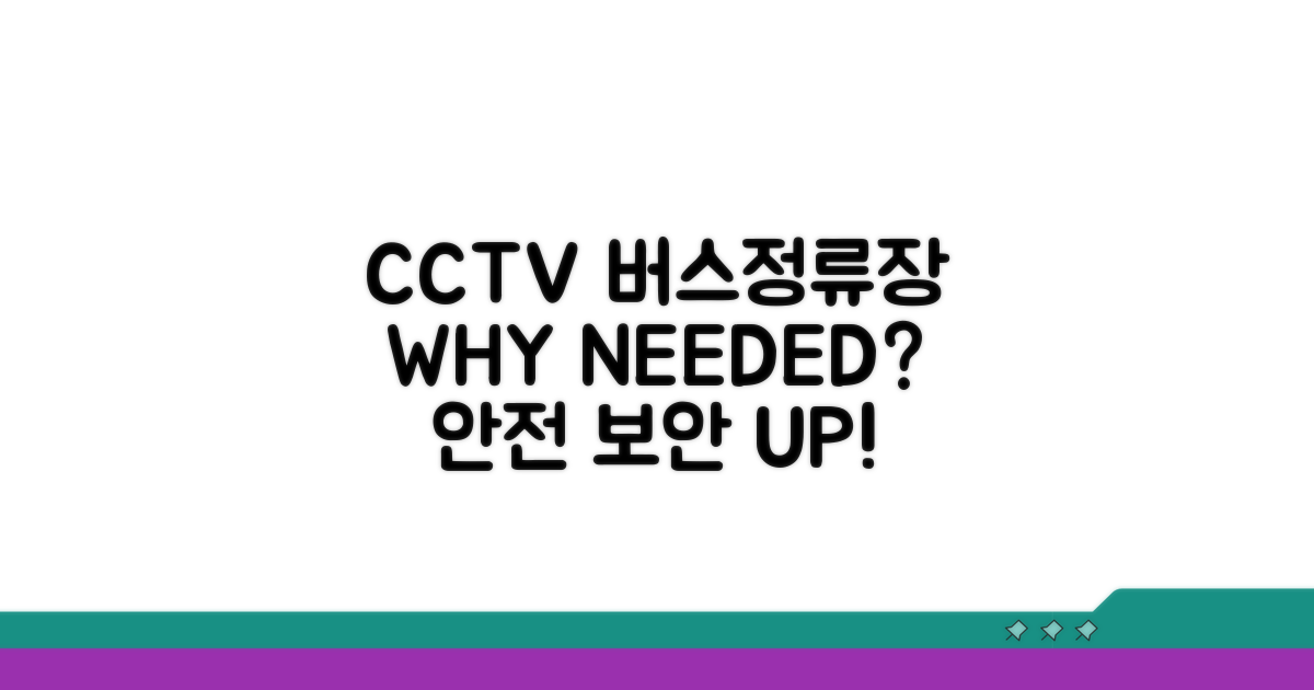 버스정류장 CCTV 설치, 왜 필요할까?