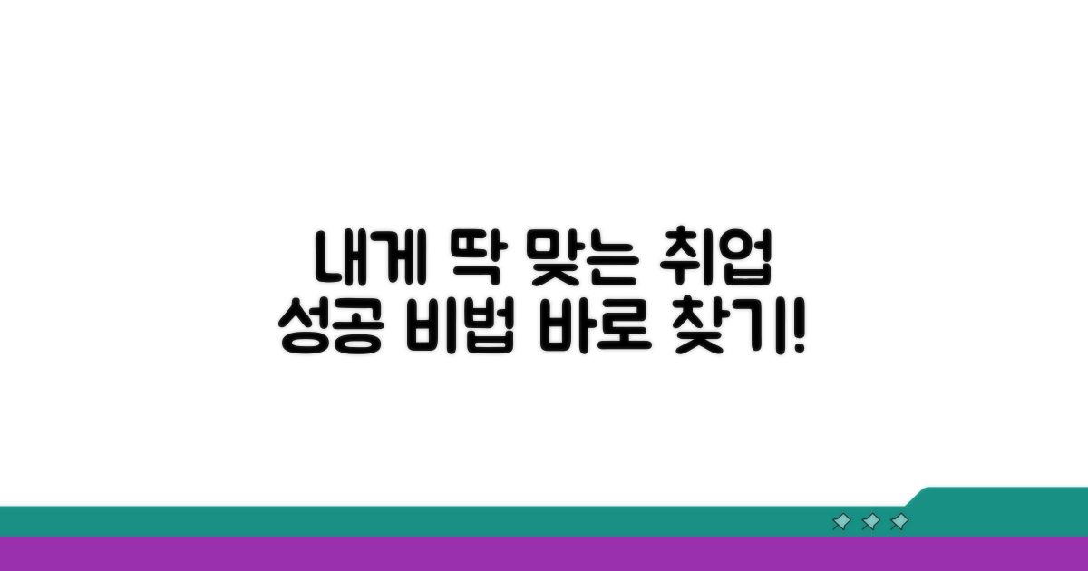 나에게 맞는 일자리 찾는 방법