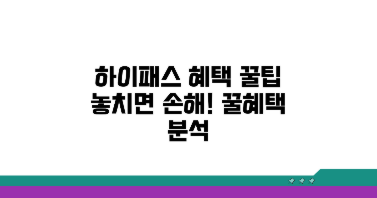 하이패스 혜택 파헤치기