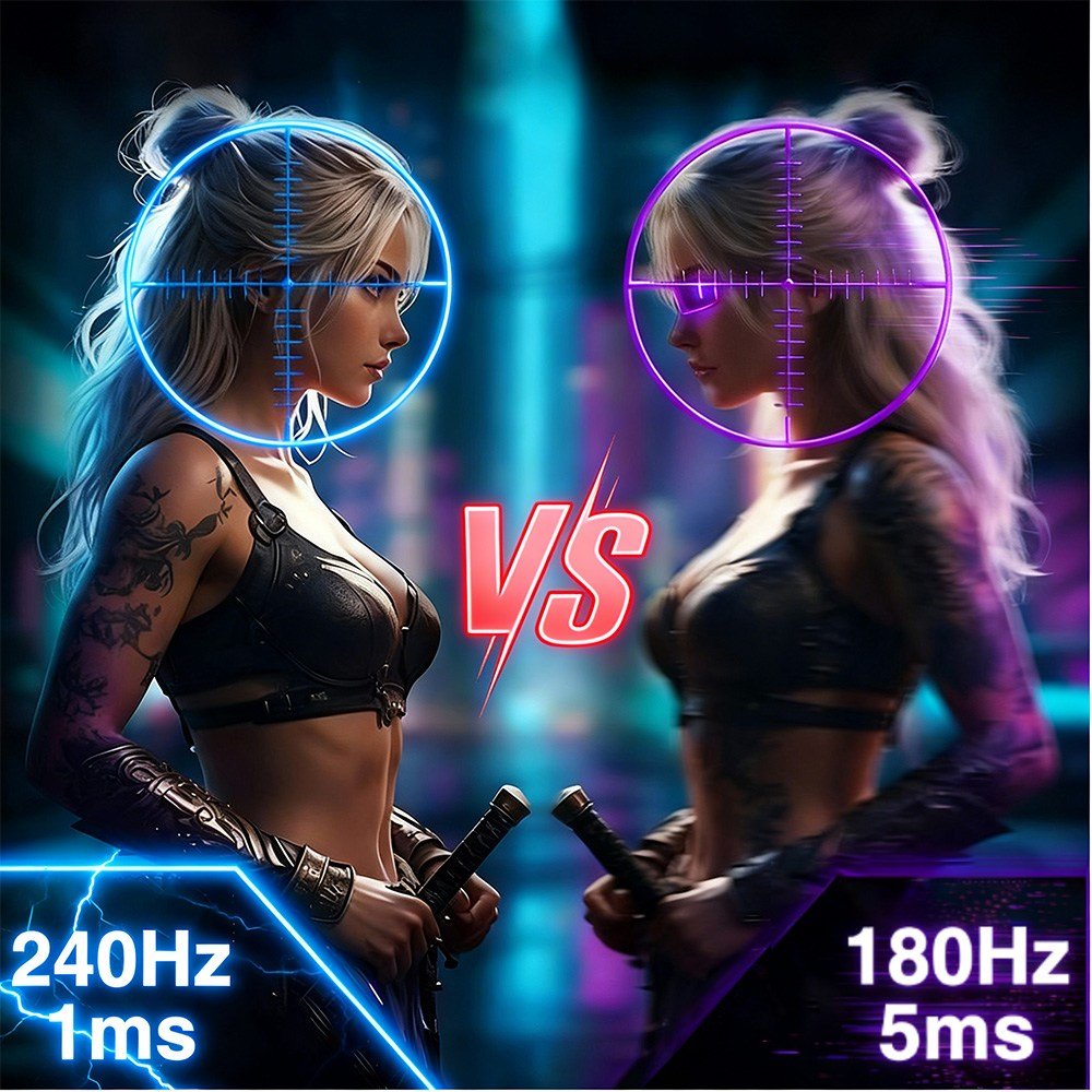 LarmTek 게이밍 모니터 27인치 34인치 49인치 울트라와이드 FHD/4K/5K 165Hz/240Hz 커브드 화면 고주사율 내장스피커 높이조절 스탠드, 88cm, 34inch 4K 240Hz할인 상세 이미지 1